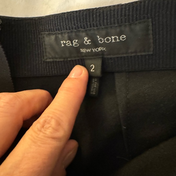 Rag & Bone black pants with white stripe - size 2 - Picture 7 of 8